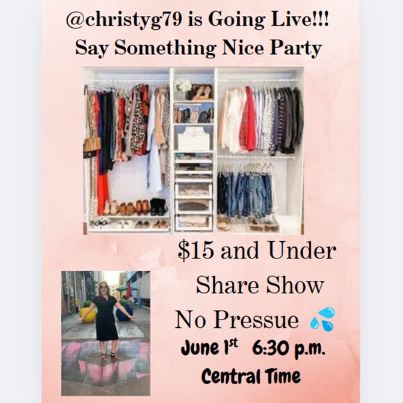 Share show! June 1st. 6:30 pm $15 and Under